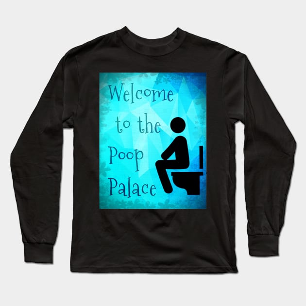 Poop palace Long Sleeve T-Shirt by RG Illustration